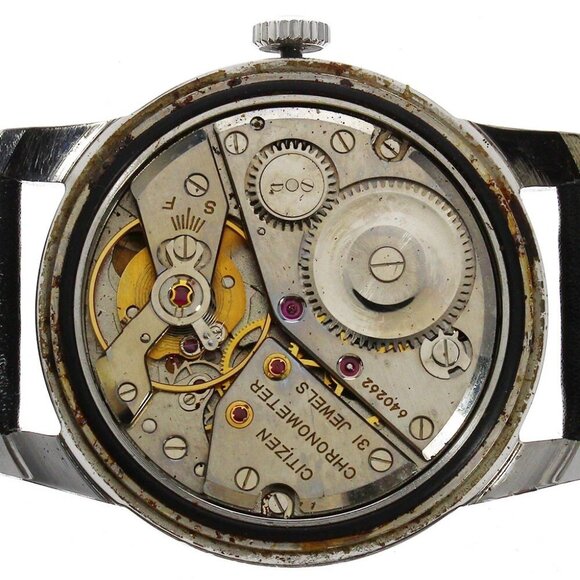 CITIZEN Chronometer CR1507051 vintage Silver Dial Hand Winding Men's_678500 - Picture 6 of 8